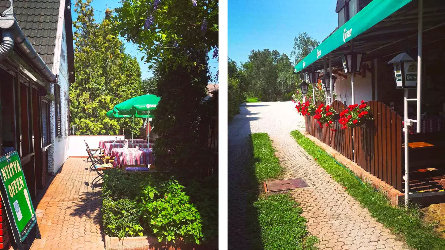 A telken lévő saját parkolóban tudnak a vendégek autóikkal leparkolni