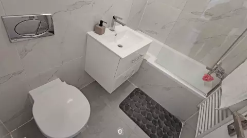 A fürdőszoba berendezési tárgyai: kád - mosdó - WC