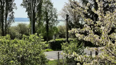 Új, vízparti jellegű privát horgásztanya, Balatonszepezden eladó.